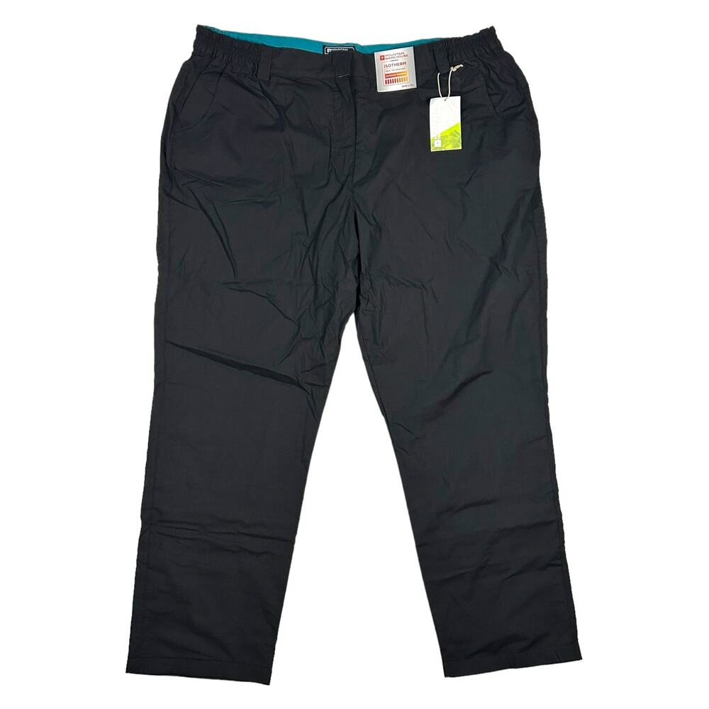 Mountain Warehouse Size 16 Winter Trek II Trouser Pants Fleece Lined Black NEW